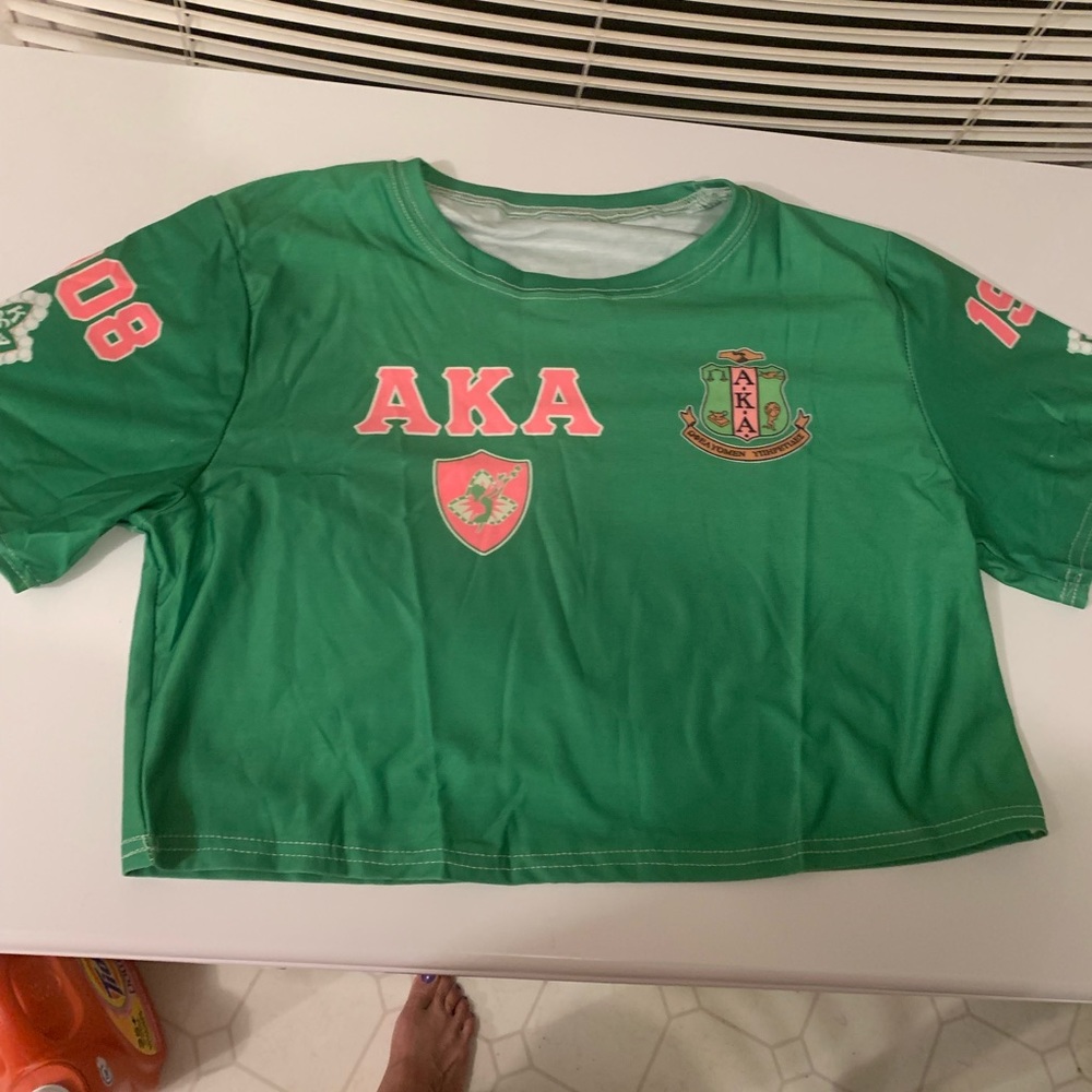 Alpha Kappa Alpha crop top